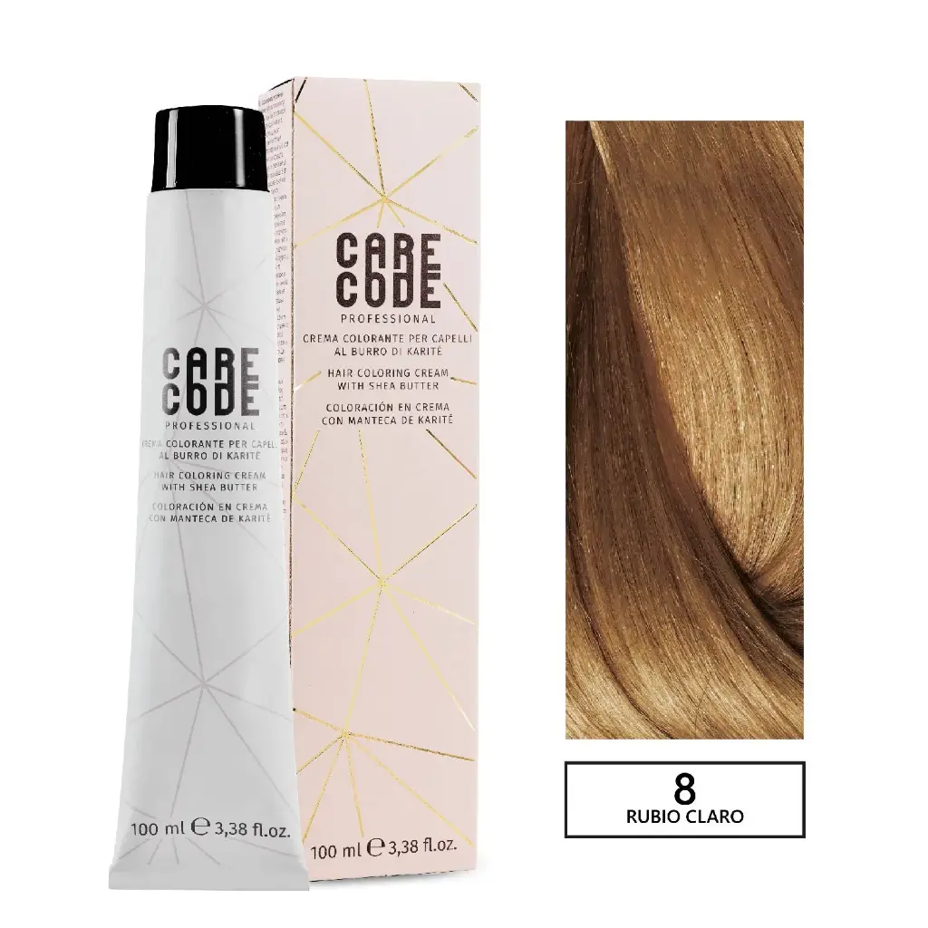 CARECODE HAIR COLORING CREAM 100ML 8