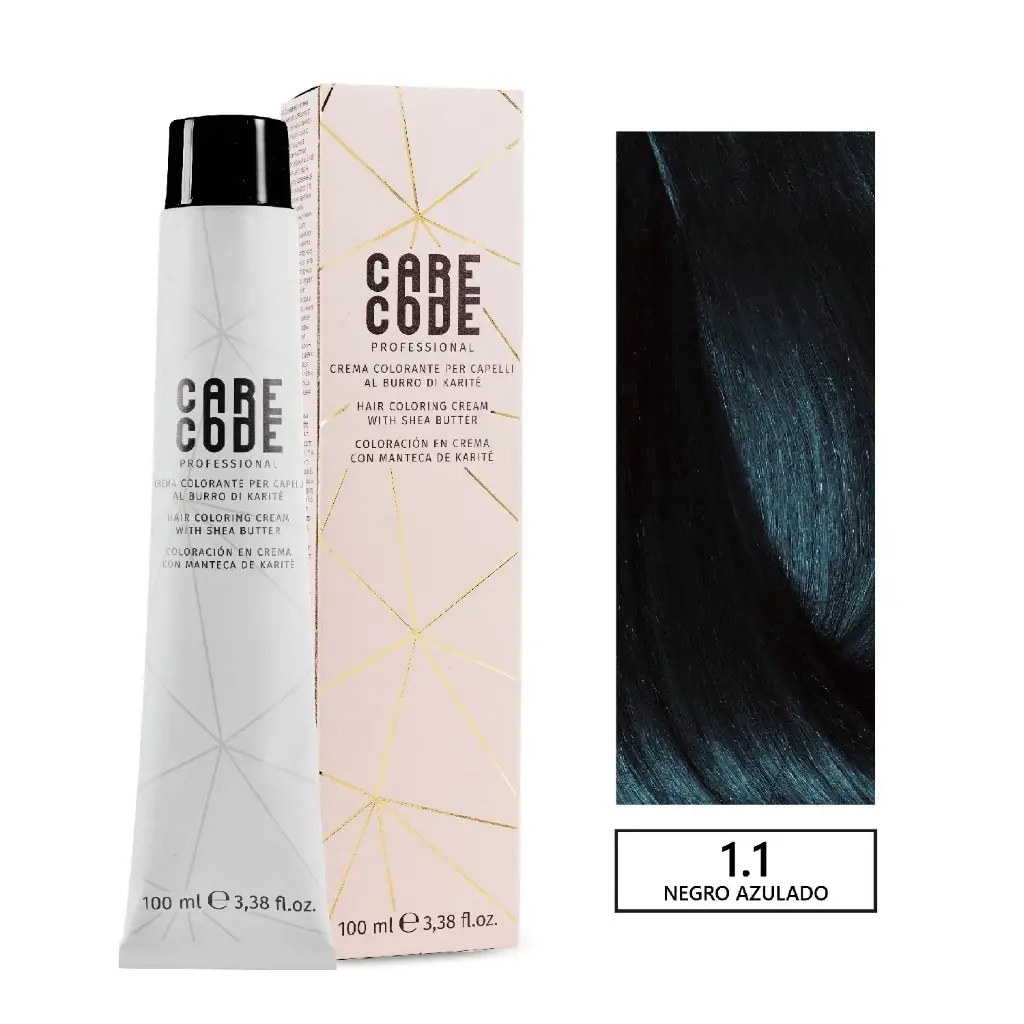 CARECODE HAIR COLORING CREAM 100ML 1,1
